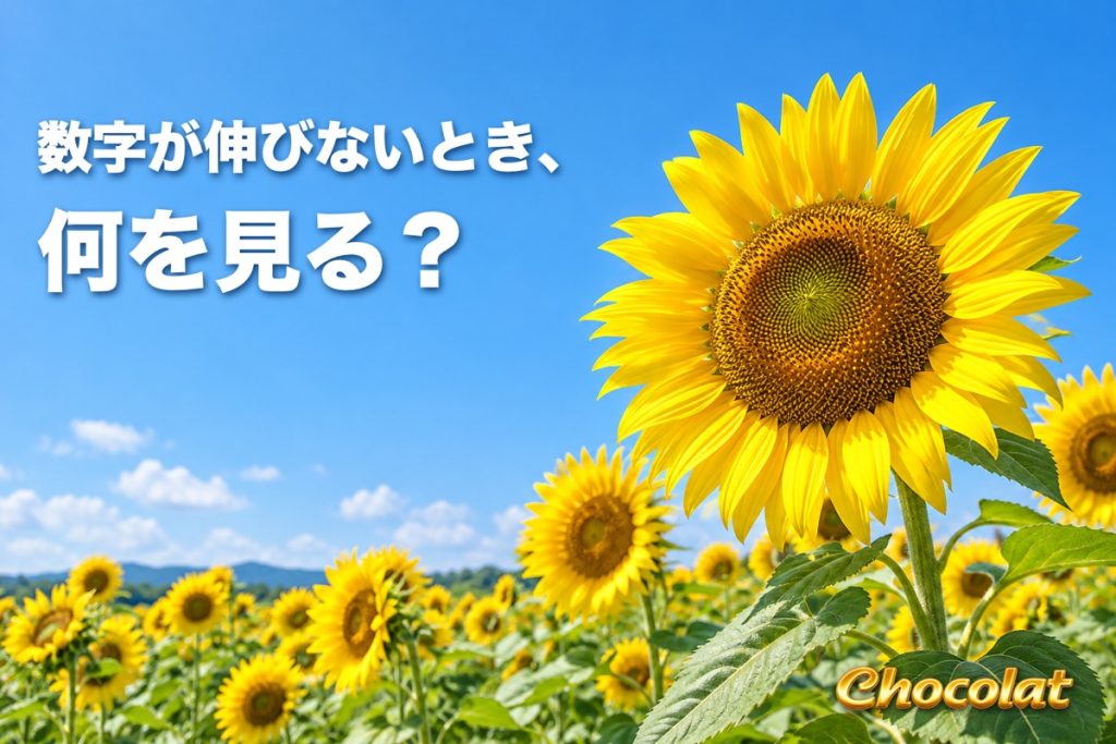 数字が伸びないとき、何を見る?の見出し画像