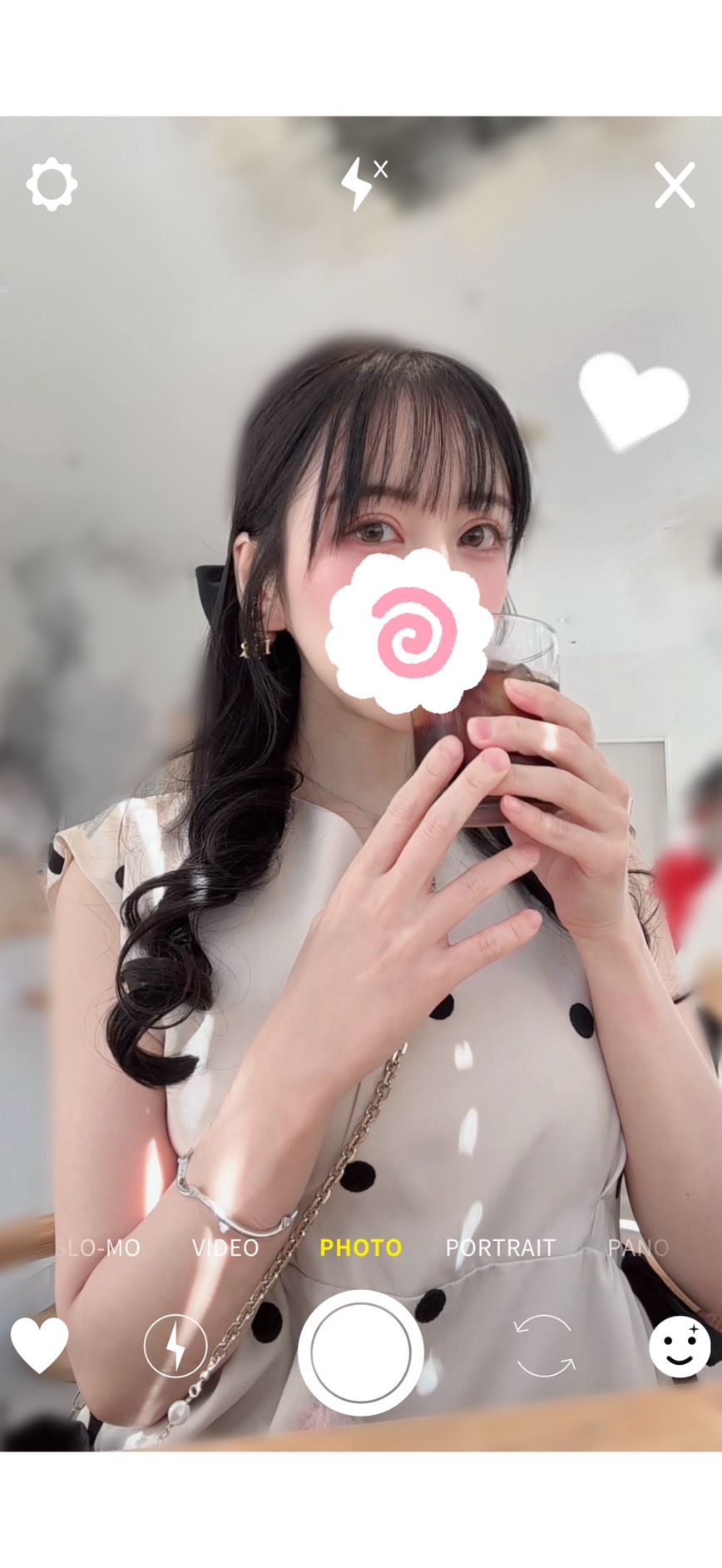 OGAWA ASAHI Self-portrait photo dot dress 2
