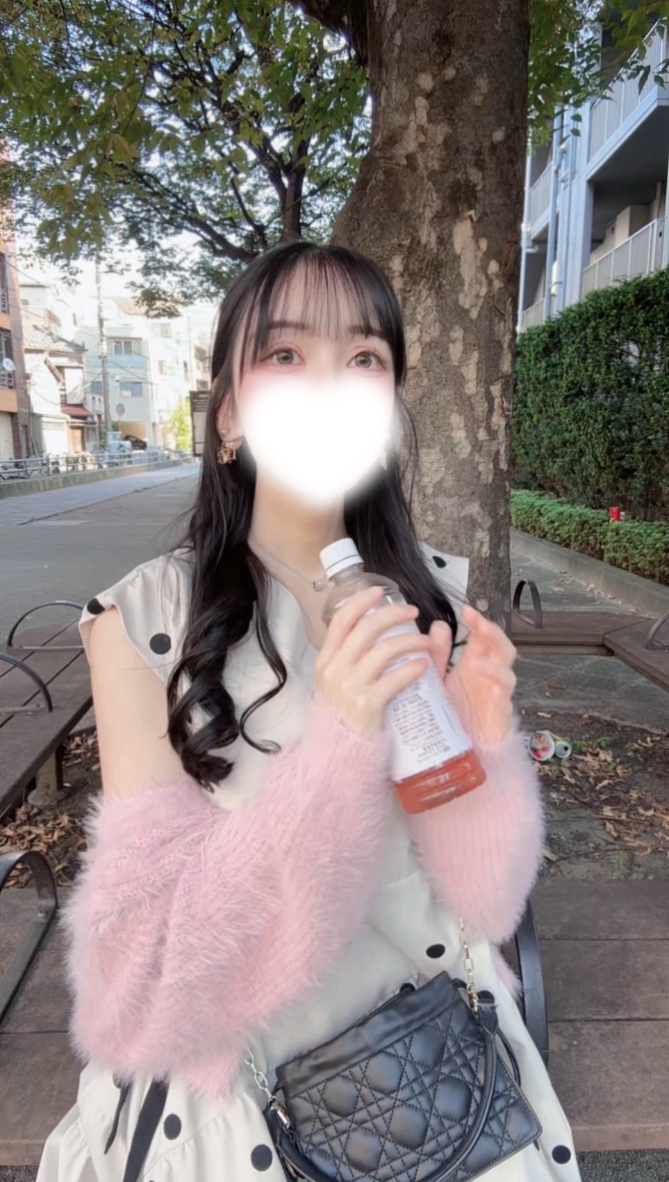 OGAWA ASAHI Self-portrait photo dot dress 4